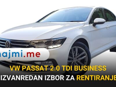 Volkswagen Passat 2.0 TDI Business model iz 2021. - Idealno vozilo za rentiranje